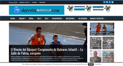 Desktop Screenshot of deportesmenorca.com