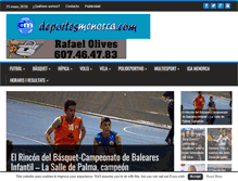 Tablet Screenshot of deportesmenorca.com